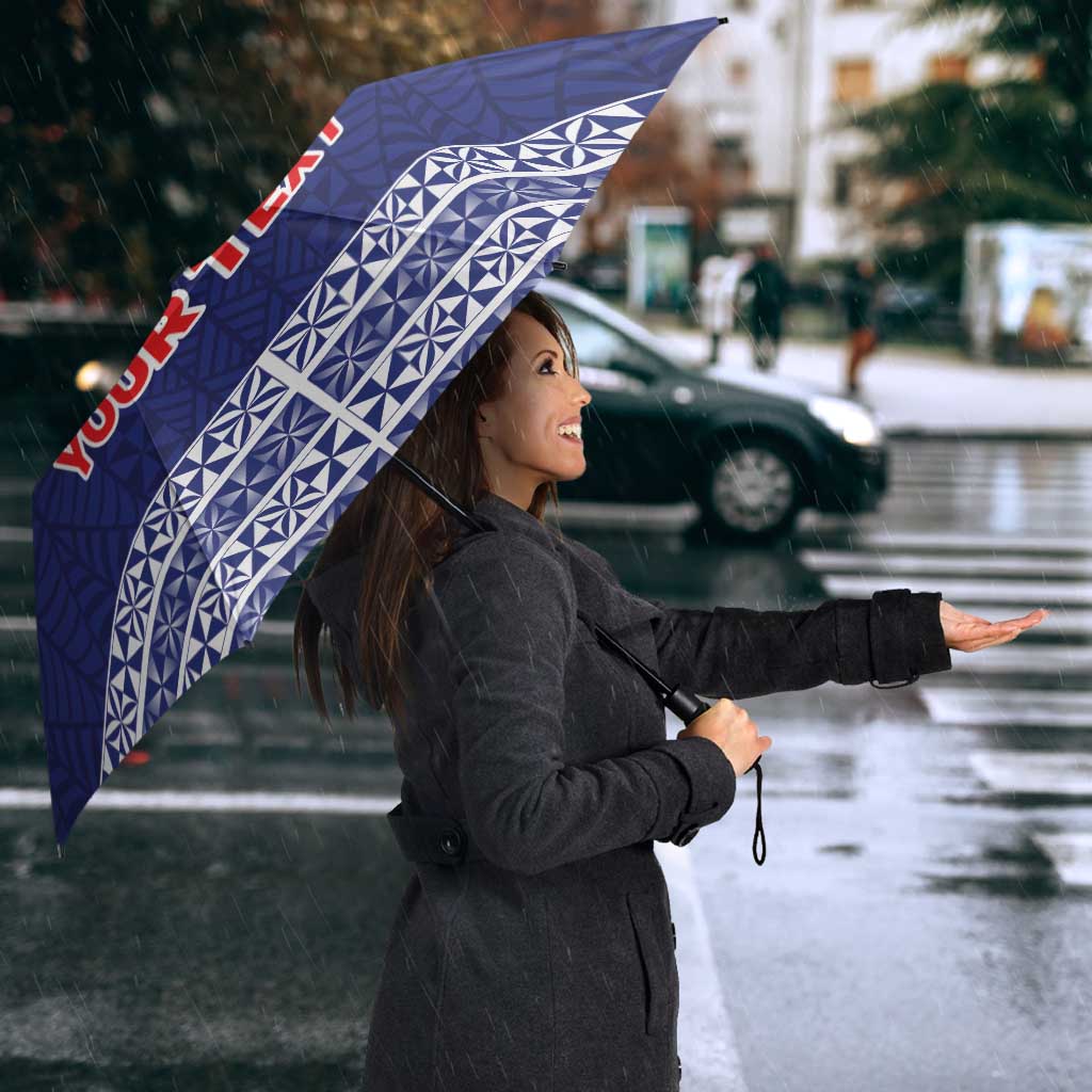 Personalised Tonga Sia'atoutai Theological College Umbrella Polynesian Ngatu Tribal - Polynesian Pride