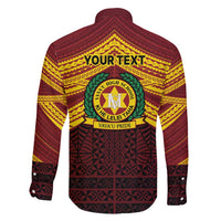 Personalised Tonga Vava'u High School Family Matching Short Sleeve Bodycon Dress and Hawaiian Shirt Polynesian Ngatu Tribal LT9 - Polynesian Pride