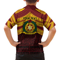 Personalised Tonga Vava'u High School Family Matching Summer Maxi Dress and Hawaiian Shirt Polynesian Ngatu Tribal LT9 - Polynesian Pride