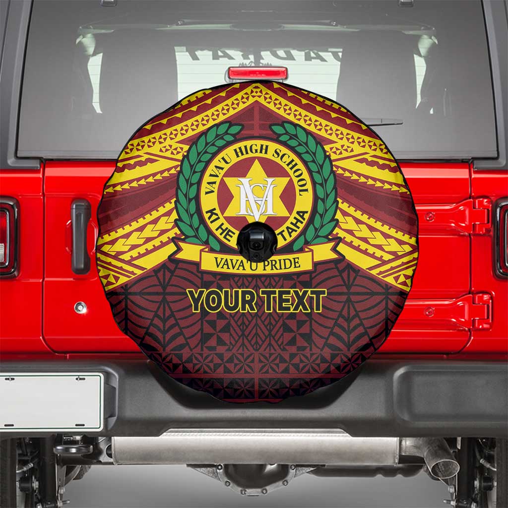 Personalised Tonga Vava'u High School Spare Tire Cover Polynesian Ngatu Tribal LT9 - Polynesian Pride