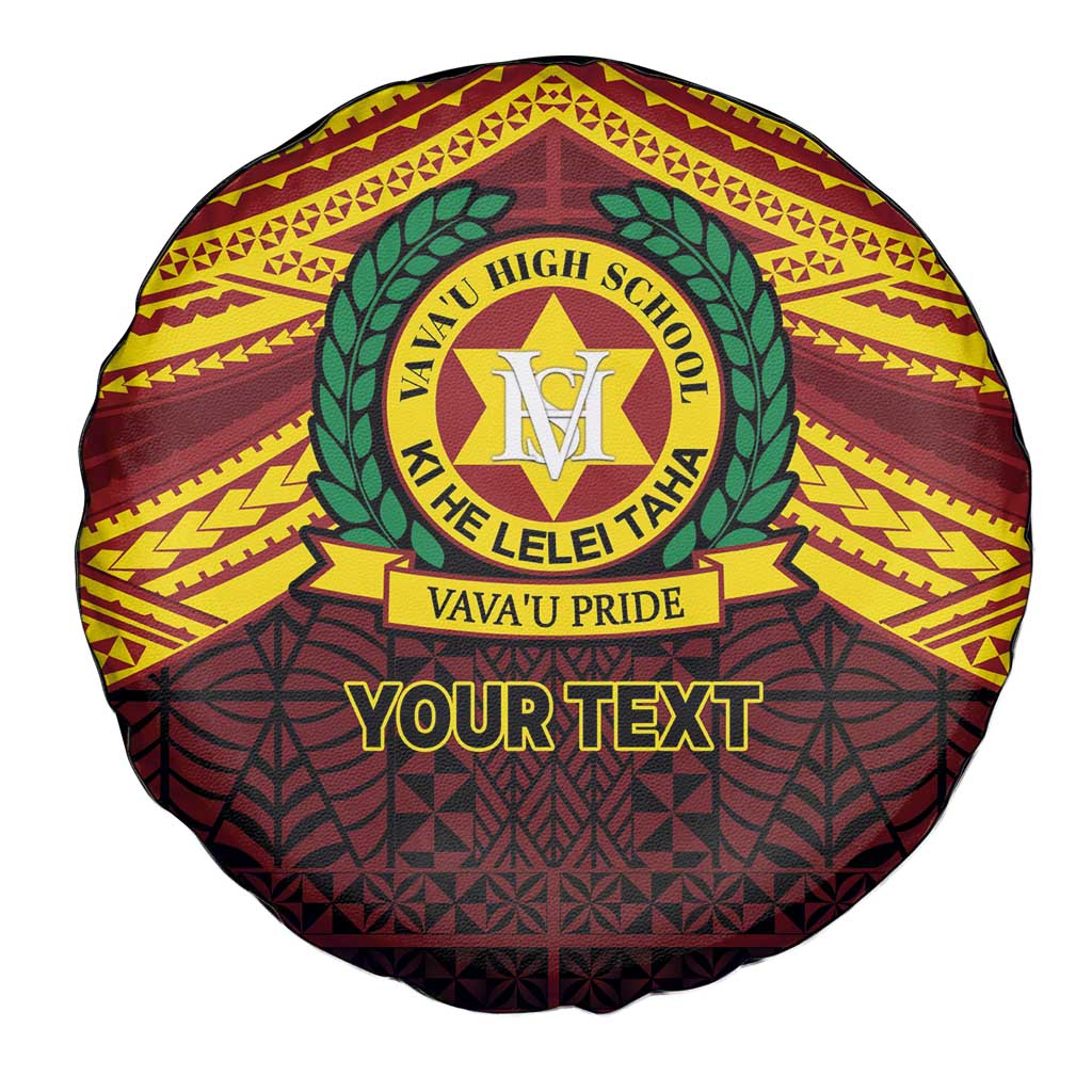 Personalised Tonga Vava'u High School Spare Tire Cover Polynesian Ngatu Tribal LT9 - Polynesian Pride