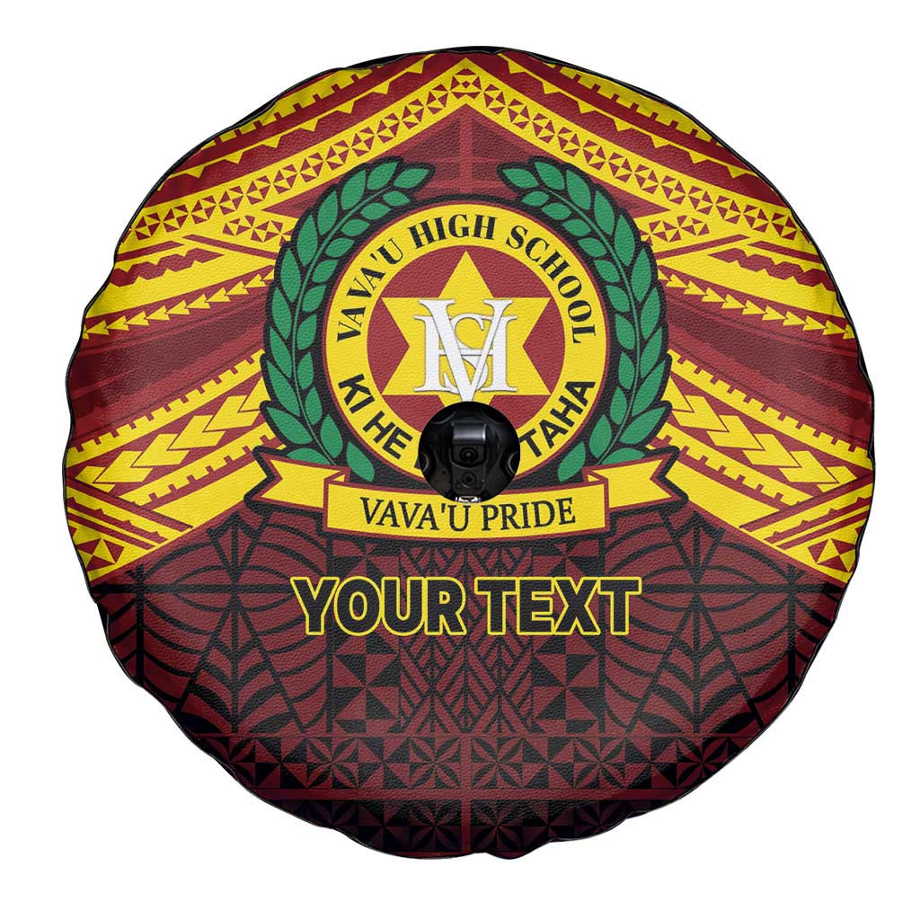 Personalised Tonga Vava'u High School Spare Tire Cover Polynesian Ngatu Tribal LT9 - Polynesian Pride