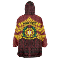 Personalised Tonga Vava'u High School Wearable Blanket Hoodie Polynesian Ngatu Tribal LT9 - Polynesian Pride