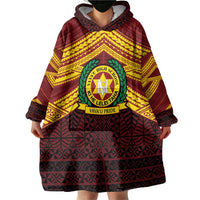 Personalised Tonga Vava'u High School Wearable Blanket Hoodie Polynesian Ngatu Tribal LT9 - Polynesian Pride