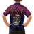 American Samoa Brave Eagle Personalized Family Matching Off Shoulder Maxi Dress and Hawaiian Shirt National Flag Color
