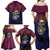 American Samoa Brave Eagle Personalized Family Matching Off Shoulder Maxi Dress and Hawaiian Shirt National Flag Color
