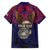 American Samoa Brave Eagle Personalized Family Matching Off Shoulder Maxi Dress and Hawaiian Shirt National Flag Color