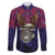 American Samoa Brave Eagle Personalized Family Matching Puletasi and Hawaiian Shirt National Flag Color