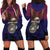 American Samoa Brave Eagle Personalized Hoodie Dress National Flag Color