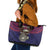 American Samoa Brave Eagle Personalized Leather Tote Bag National Flag Color