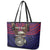 American Samoa Brave Eagle Personalized Leather Tote Bag National Flag Color