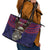 American Samoa Brave Eagle Personalized Leather Tote Bag National Flag Color