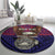 American Samoa Brave Eagle Personalized Round Carpet National Flag Color