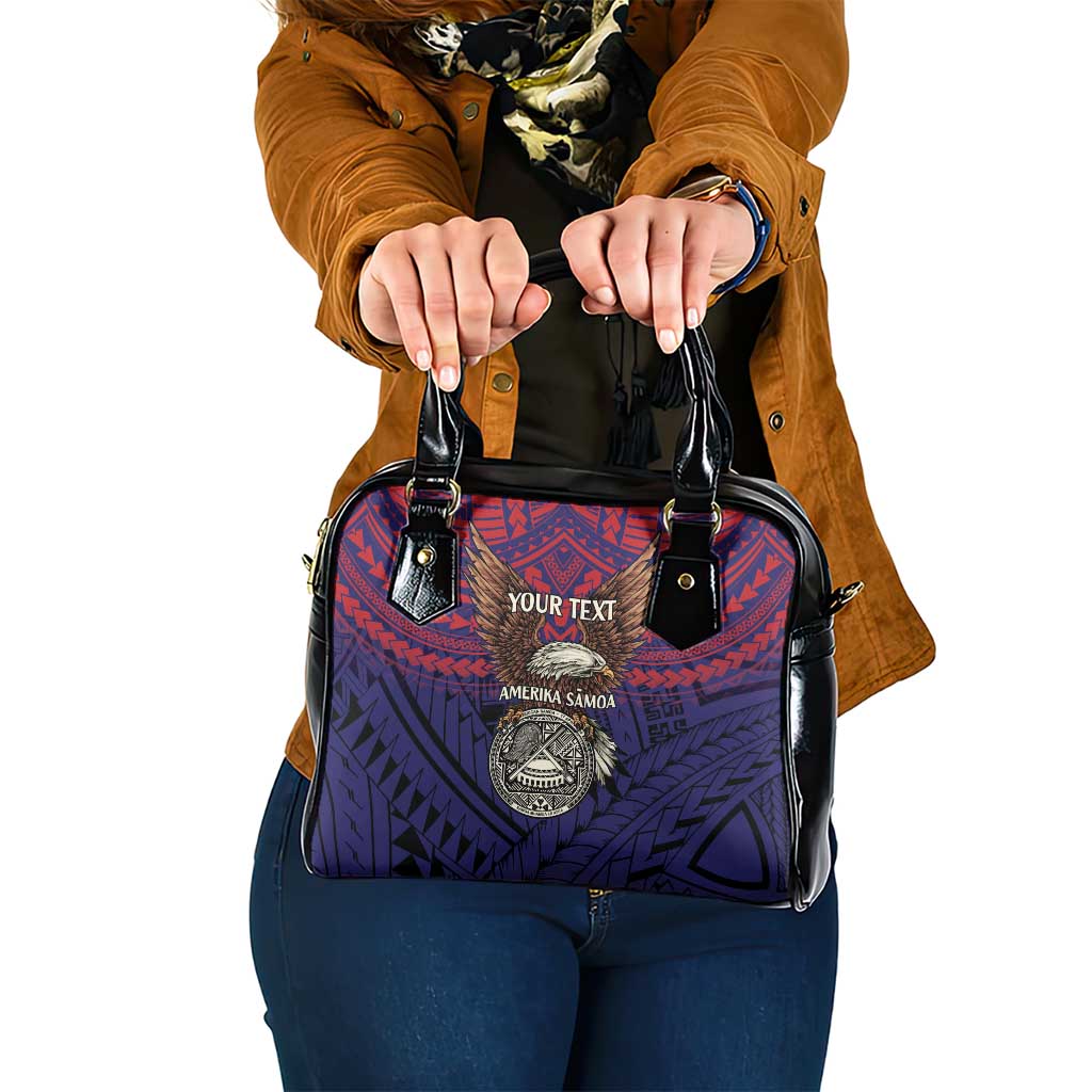 American Samoa Brave Eagle Personalized Shoulder Handbag National Flag Color
