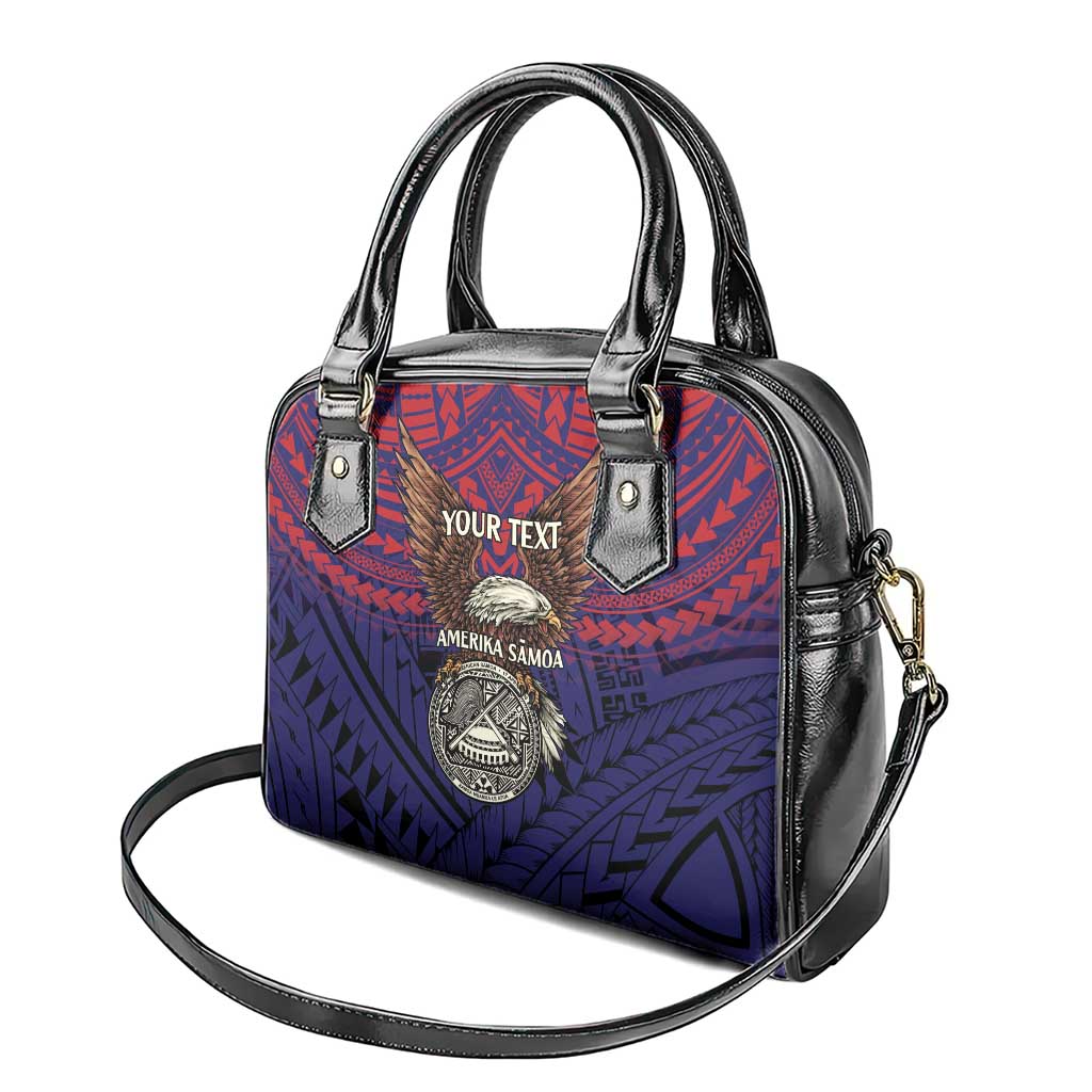 American Samoa Brave Eagle Personalized Shoulder Handbag National Flag Color