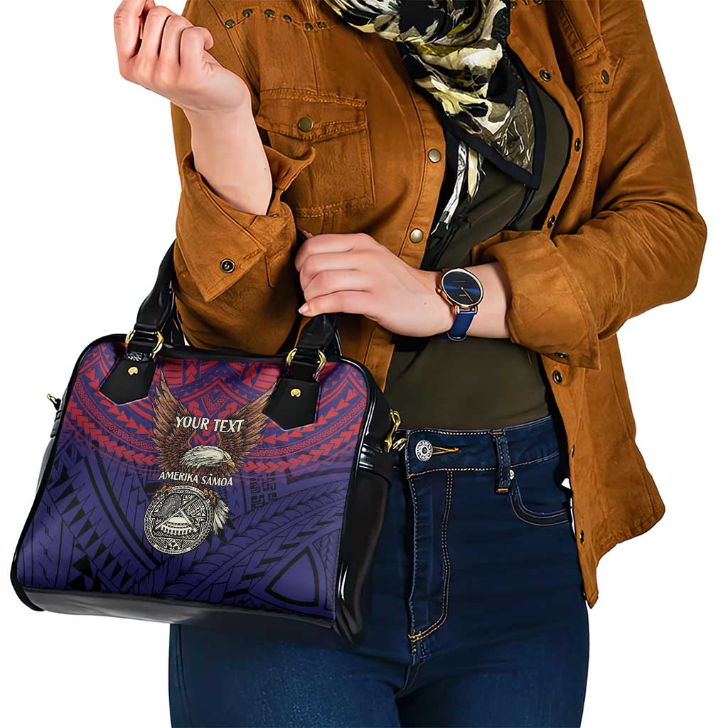 American Samoa Brave Eagle Personalized Shoulder Handbag National Flag Color