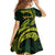 American Samoa Manua Cession Day Personalized Family Matching Off The Shoulder Long Sleeve Dress and Hawaiian Shirt Polynesian Wave Style