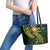 American Samoa Manua Cession Day Personalized Leather Tote Bag Polynesian Wave Style