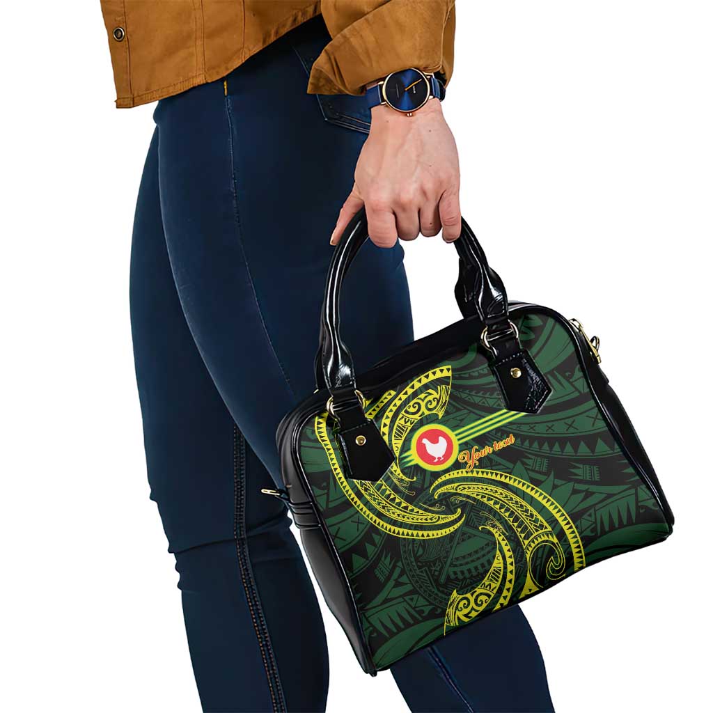 American Samoa Manua Cession Day Personalized Shoulder Handbag Polynesian Wave Style