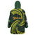American Samoa Manua Cession Day Personalized Wearable Blanket Hoodie Polynesian Wave Style