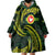 American Samoa Manua Cession Day Personalized Wearable Blanket Hoodie Polynesian Wave Style