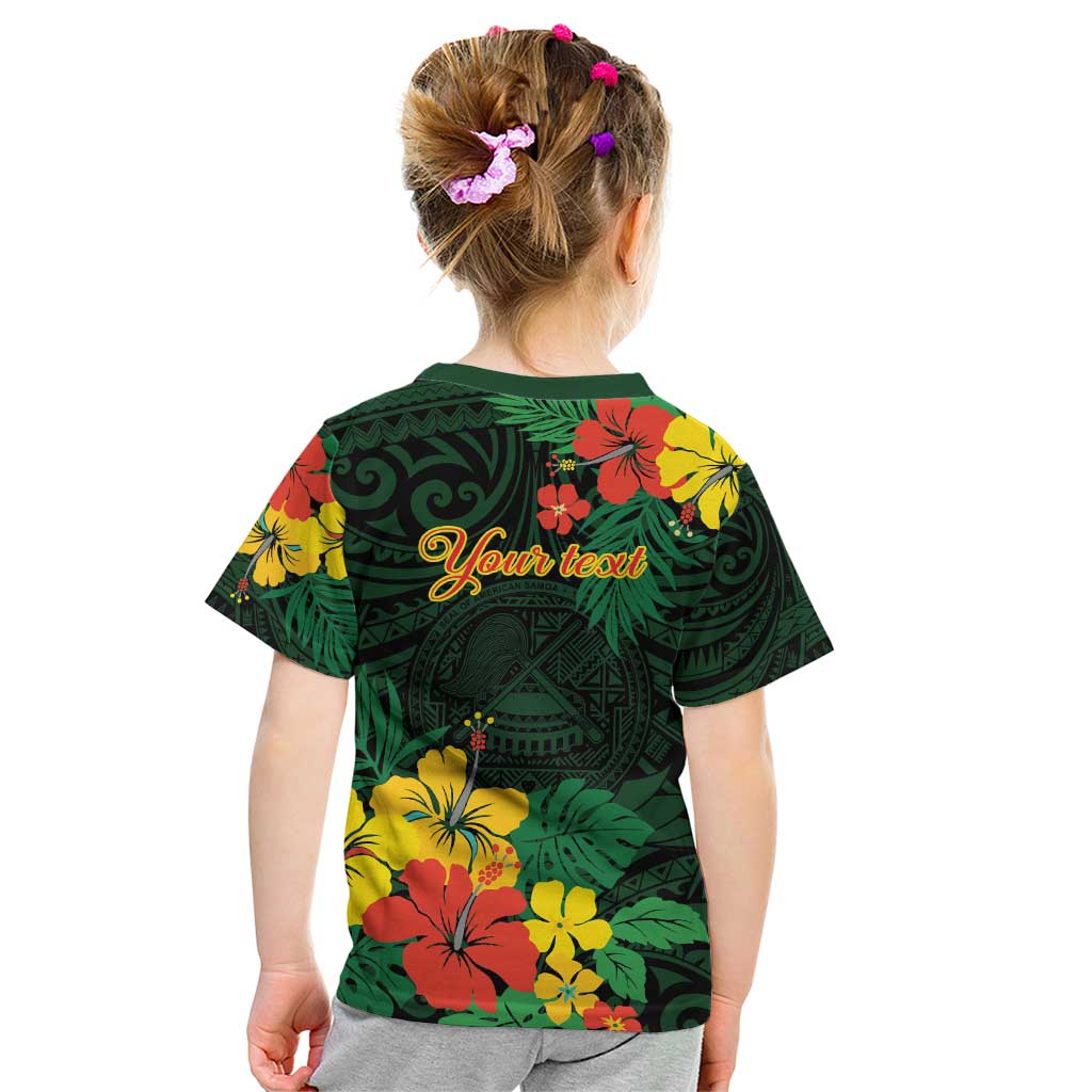 American Samoa Manu'atele Personalized Kid T Shirt Manua Island Hibiscus Flowers LT9 - Polynesian Pride