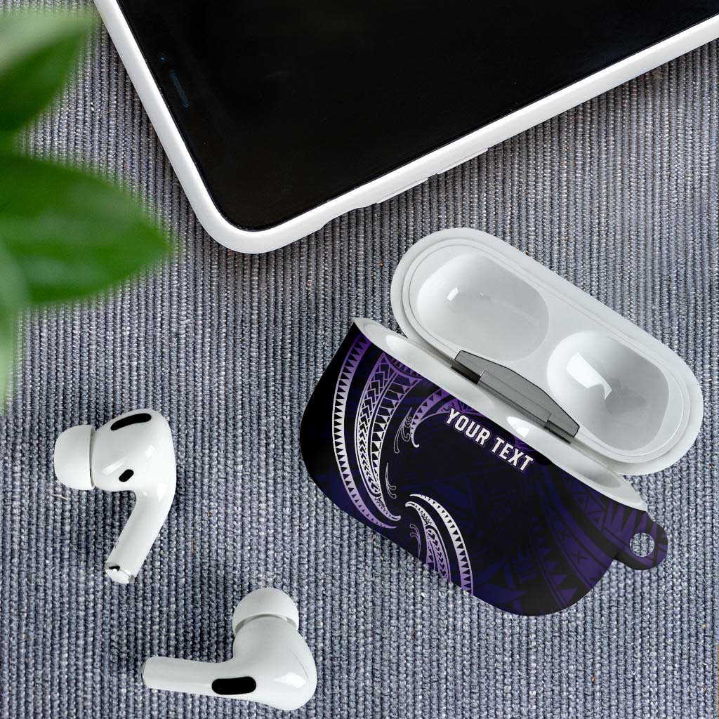 Manua Segaula American Samoa High School Personalized AirPods Case Polynesian Wave Style - Polynesian Pride