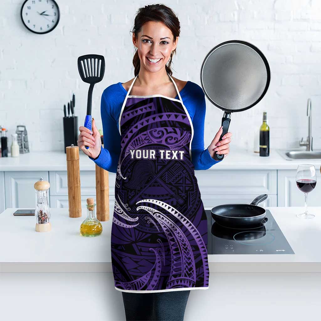 Manua Segaula American Samoa High School Personalized Apron Polynesian Wave Style - Polynesian Pride