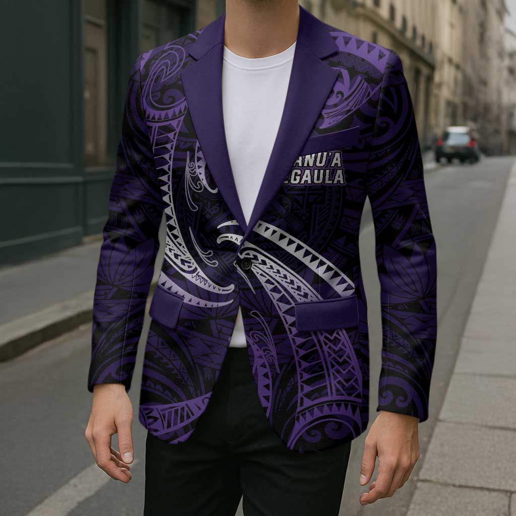 Manua Segaula American Samoa High School Personalized Blazer Polynesian Wave Style - Polynesian Pride