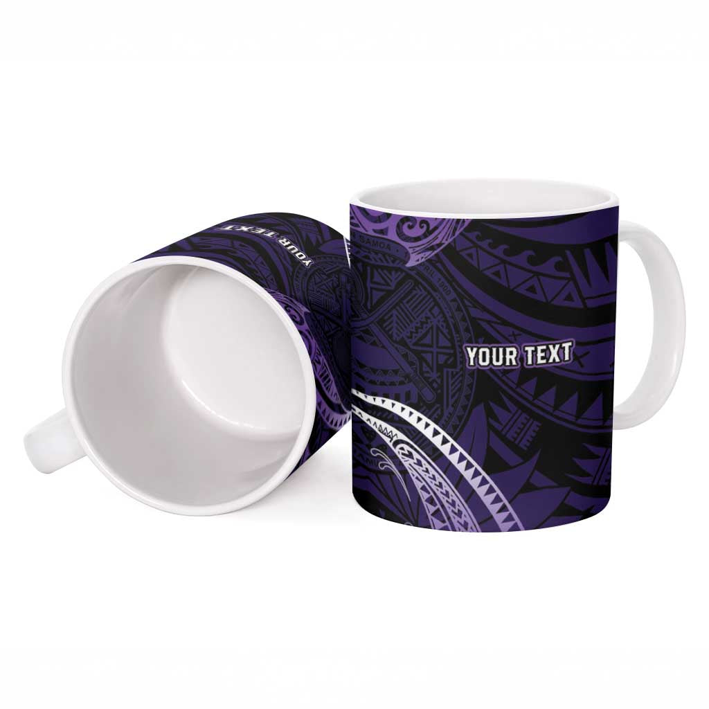 Manua Segaula American Samoa High School Personalized Ceramic Mug Polynesian Wave Style - Polynesian Pride