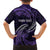 Manua Segaula American Samoa High School Personalized Family Matching Off The Shoulder Long Sleeve Dress and Hawaiian Shirt Polynesian Wave Style