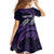 Manua Segaula American Samoa High School Personalized Family Matching Off The Shoulder Long Sleeve Dress and Hawaiian Shirt Polynesian Wave Style
