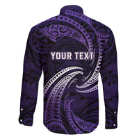Manua Segaula American Samoa High School Personalized Family Matching Off The Shoulder Long Sleeve Dress and Hawaiian Shirt Polynesian Wave Style LT9 - Polynesian Pride