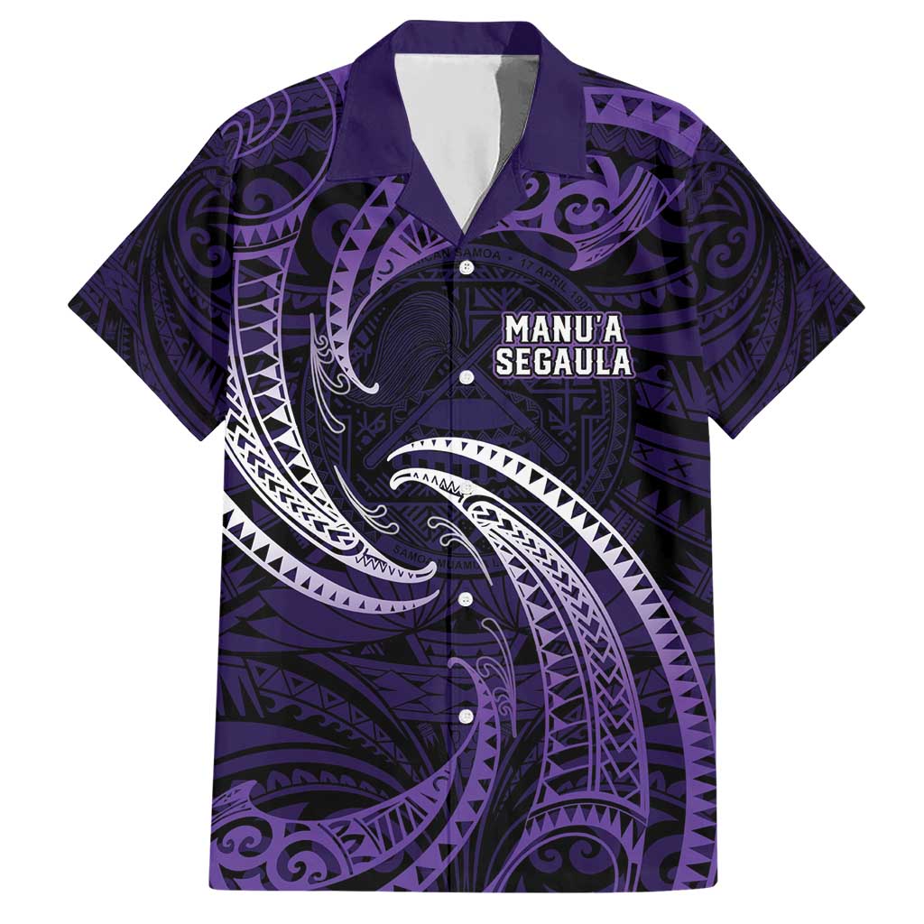 Manua Segaula American Samoa High School Personalized Hawaiian Shirt Polynesian Wave Style