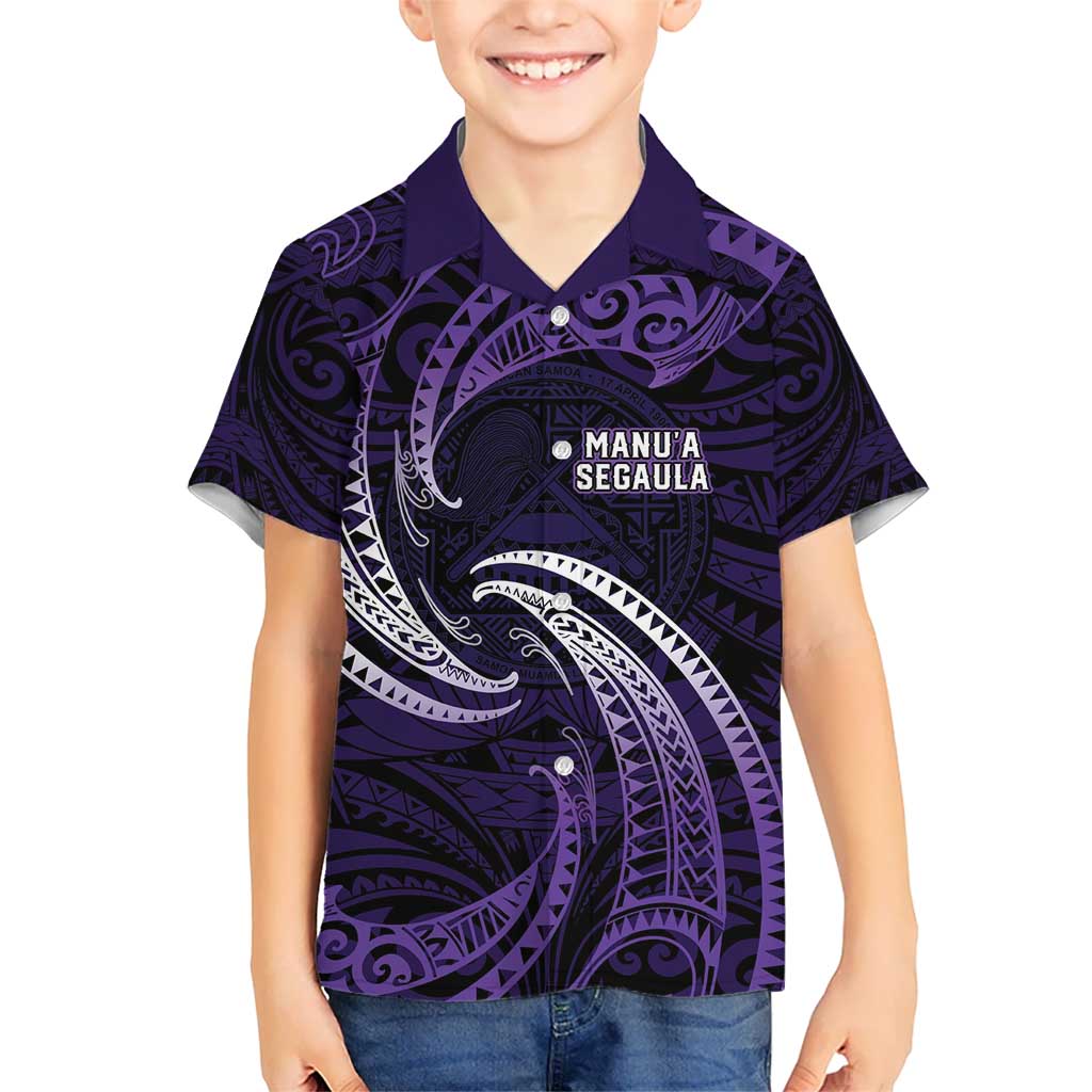 Manua Segaula American Samoa High School Personalized Hawaiian Shirt Polynesian Wave Style