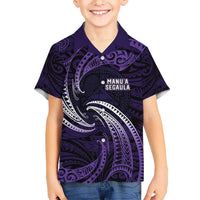 Manua Segaula American Samoa High School Personalized Hawaiian Shirt Polynesian Wave Style
