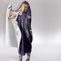Manua Segaula American Samoa High School Personalized Hooded Blanket Polynesian Wave Style