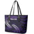 Manua Segaula American Samoa High School Personalized Leather Tote Bag Polynesian Wave Style