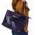 Manua Segaula American Samoa High School Personalized Leather Tote Bag Polynesian Wave Style