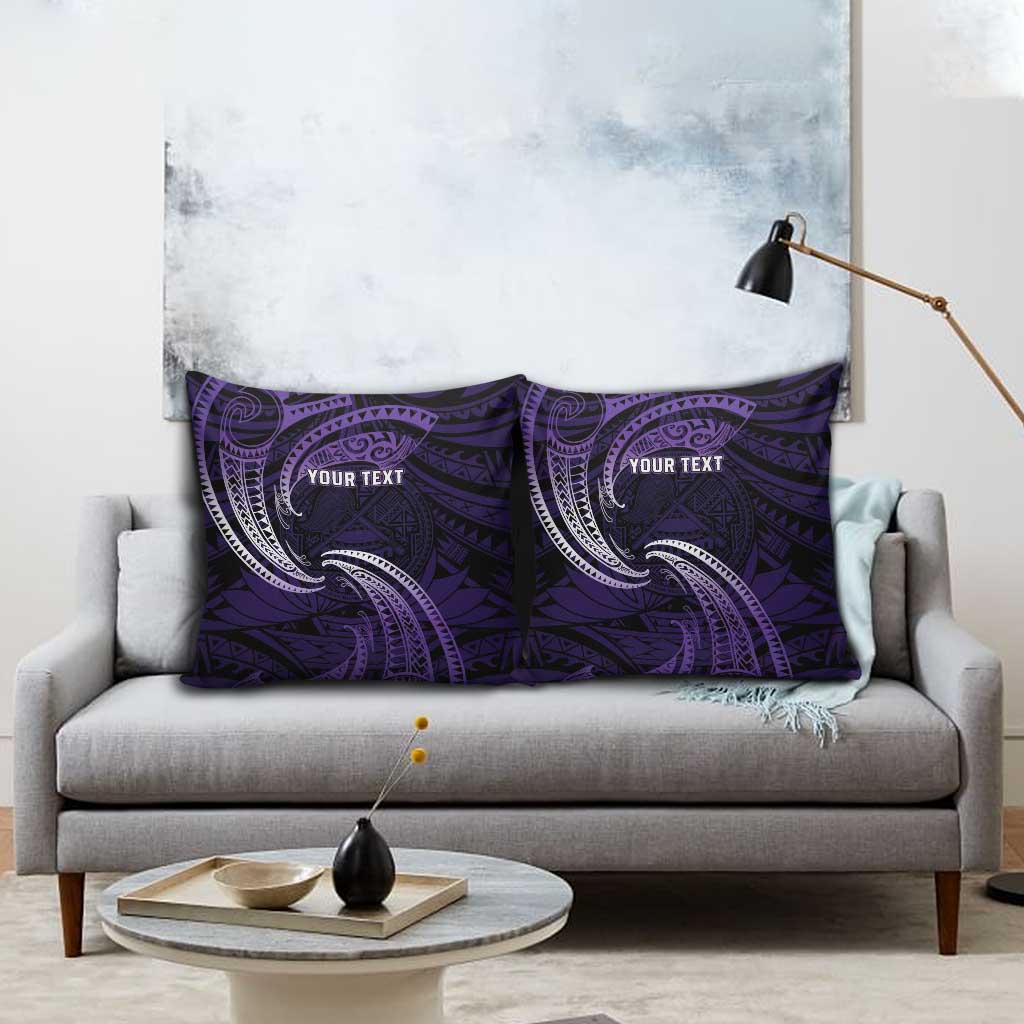 Manua Segaula American Samoa High School Personalized Pillow Cover Polynesian Wave Style - Polynesian Pride