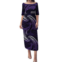 Manua Segaula American Samoa High School Personalized Puletasi Polynesian Wave Style