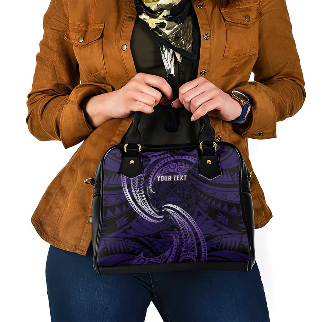 Manua Segaula American Samoa High School Personalized Shoulder Handbag Polynesian Wave Style
