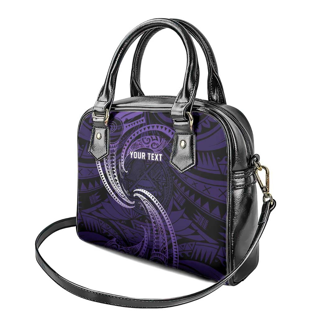 Manua Segaula American Samoa High School Personalized Shoulder Handbag Polynesian Wave Style