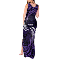 Manua Segaula American Samoa High School Personalized Tank Maxi Dress Polynesian Wave Style