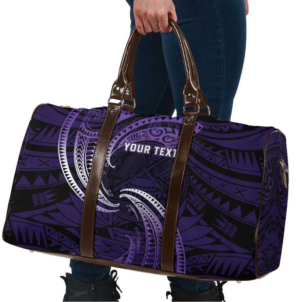 Manua Segaula American Samoa High School Personalized Travel Bag Polynesian Wave Style - Polynesian Pride