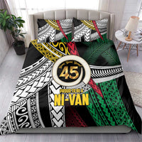Ni-Van Vanuatu 45th Yumi Yumi Yumi Bedding Set Vanuatuan Boar Tusk Polynesian Pattern LT9 - Polynesian Pride