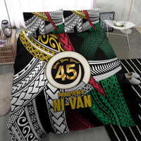 Ni-Van Vanuatu 45th Yumi Yumi Yumi Bedding Set Vanuatuan Boar Tusk Polynesian Pattern LT9 - Polynesian Pride
