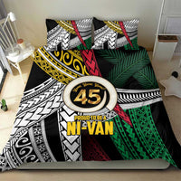 Ni-Van Vanuatu 45th Yumi Yumi Yumi Bedding Set Vanuatuan Boar Tusk Polynesian Pattern LT9 - Polynesian Pride