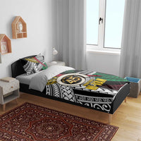 Ni-Van Vanuatu 45th Yumi Yumi Yumi Bedding Set Vanuatuan Boar Tusk Polynesian Pattern LT9 - Polynesian Pride