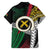 Ni-Van Vanuatu 45th Yumi Yumi Yumi Family Matching Off Shoulder Maxi Dress and Hawaiian Shirt Vanuatuan Boar Tusk Polynesian Pattern